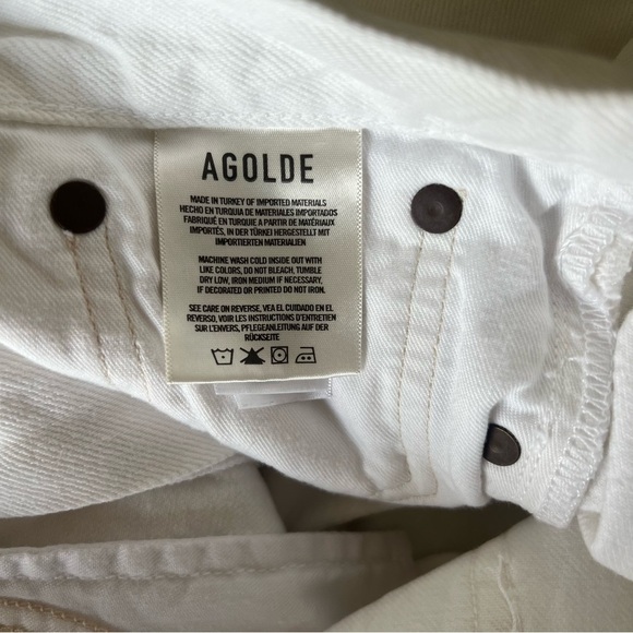 Agolde 90’s White Distressed Jeans - Picture 7 of 9